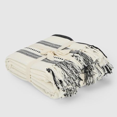 Плед Homelines textiles fantasy черно-белый 180х200 см