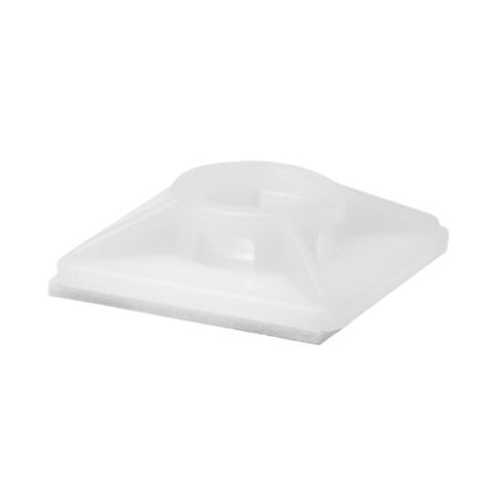 Площадка для крепления стяжек DKC 28х28 мм двойная самоклеящаяся полиамидная белая (100 шт.) (25473SR)