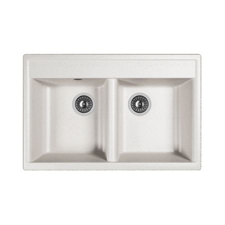 Мойка для кухни Dr.Gans Астра 780 78х51х20 см врезная искусственный камень белая