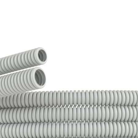 Труба гофрированная ПВХ 20 мм DKC легкая серая (100 м) (90920) бумага гофрированная св серая 50 250 werola