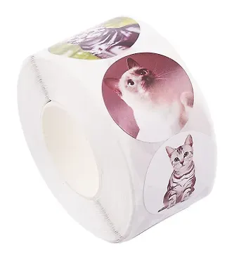 Наклейки стикеры в рулоне 