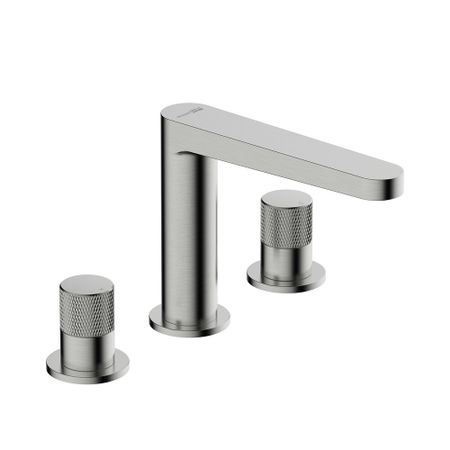 Смеситель для раковины встраиваемый WasserKraft Tauber никель двухвентильный (6435)