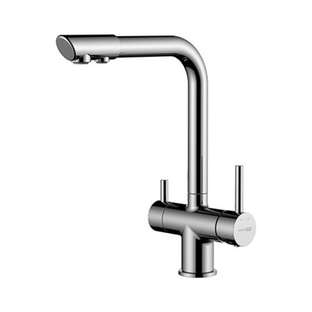 Смеситель для кухни WasserKraft хром с поворотным изливом с подключением к фильтру однорычажный (A8317)