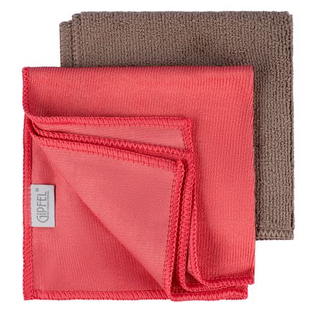 Набор салфеток Gipfel Clean Series 2 шт., 30х30 см, для стекол и зеркал, универсальная