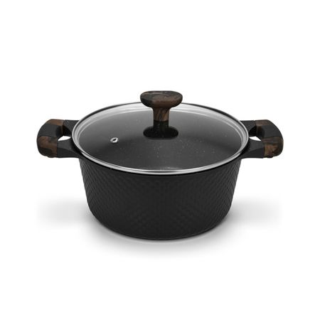 Кастрюля Fissman Evolution со стеклянной крышкой 24x11,3 см, 4,3 л