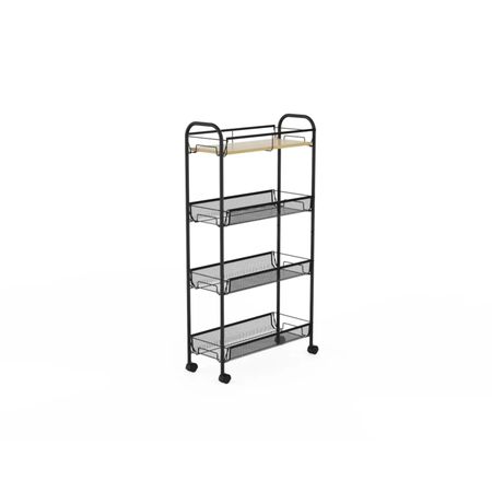 Этажерка Zalger 4 полки, на колёсах 43,8х19х83 см анна михайловна купырина цк с колёсиками про машинки