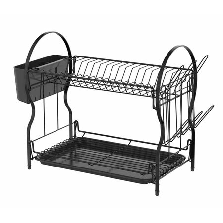 Сушилка для посуды Zalger 2 уровня, металл и пластик 53,3х24,9х37,7 см