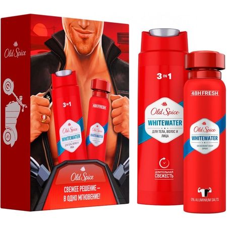 Набор подарочный Old Spice WhiteWater дезодорант 150 мл и гель для душа 250 мл