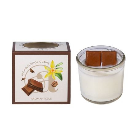 Свеча ароматическая Aromantique Шоколадное суфле 60 г свеча ароматическая jackie кориандр ы табака лимон специи мадагаскарская ваниль бобы тонка амбра 110мл flame mc001