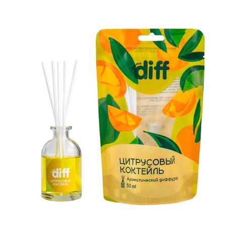 Аромадиффузор с палочками Diff Цитрусовый коктейль 50 мл наталья краско мы просто пока не умеем любить