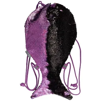 Мешок для сменной обуви «Хвост русалки», фиолетово-черный