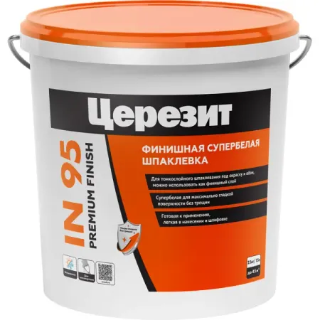 Шпатлёвка полимерная Церезит IN95 готовая всесезонная 25 кг