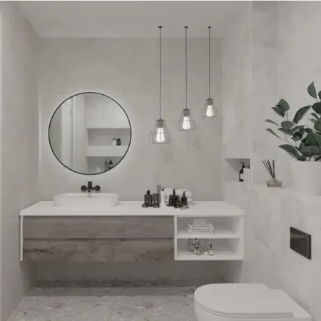 Настенная плитка Axima Оштен 30x60 см 1.62 м² матовая цвет серый с узором