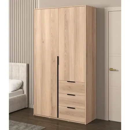 Шкаф распашной Бергамо с 2 дверями 120x220x46.6 см ЛДСП цвет дуб комано