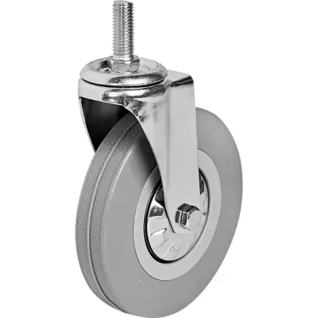 Колесо поворотное без тормоза 125 мм до 75 кг цвет серый