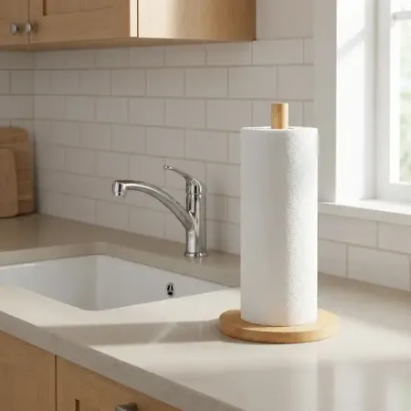 Держатель бумажного полотенца Mallony Bamboo настольный цвет коричневый китайские чайные полотенца