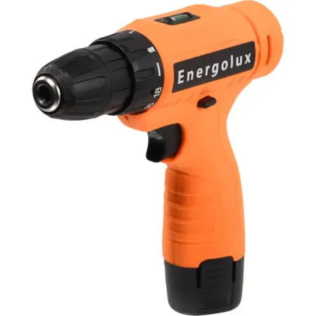 Дрель-шуруповерт аккумуляторная Energolux ДА-12ЛМ/1, 12 В Li-ion 1.5 Ач универсальный   dewalt dch133 с ударной дрелью