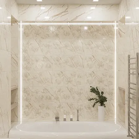 Плитка настенная Azori Forest Lucidflow 31.5x63 см 1.79 м² глянцевая цвет бежевый