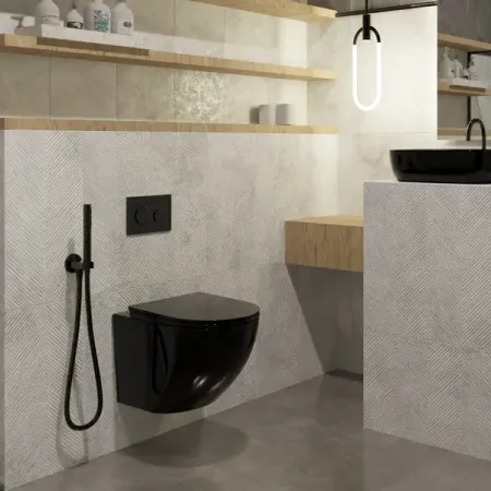 Настенная плитка Axima Оштен 30x60 см 1.62 м² матовая цвет светло-серый с рельефом