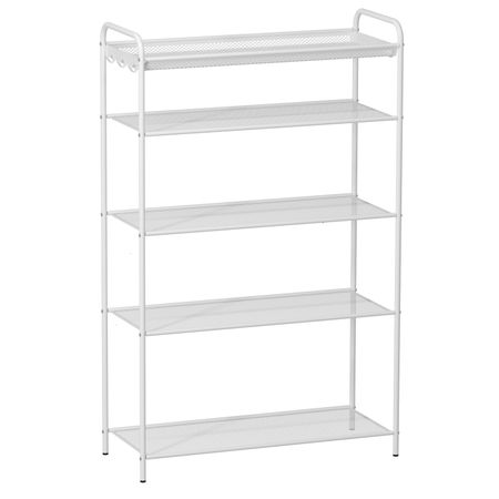 Подставка для обуви ЗМИ Женева 35 белая 87х27х106 см