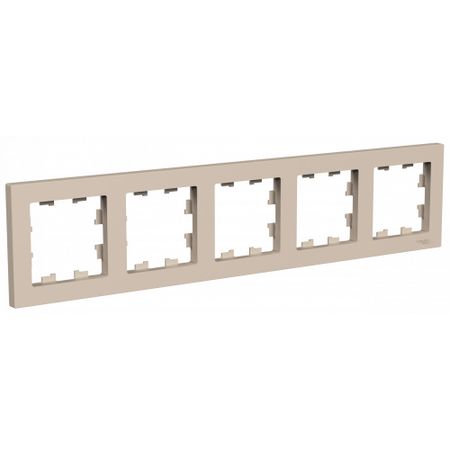 Рамка Schneider Electric Atladesign 5 постов универсальная песочный (ATN001205) влдаимир иванович миркин песочный человек