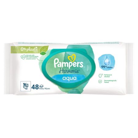 Салфетки влажные Pampers детские Harmonie Aqua 48 шт