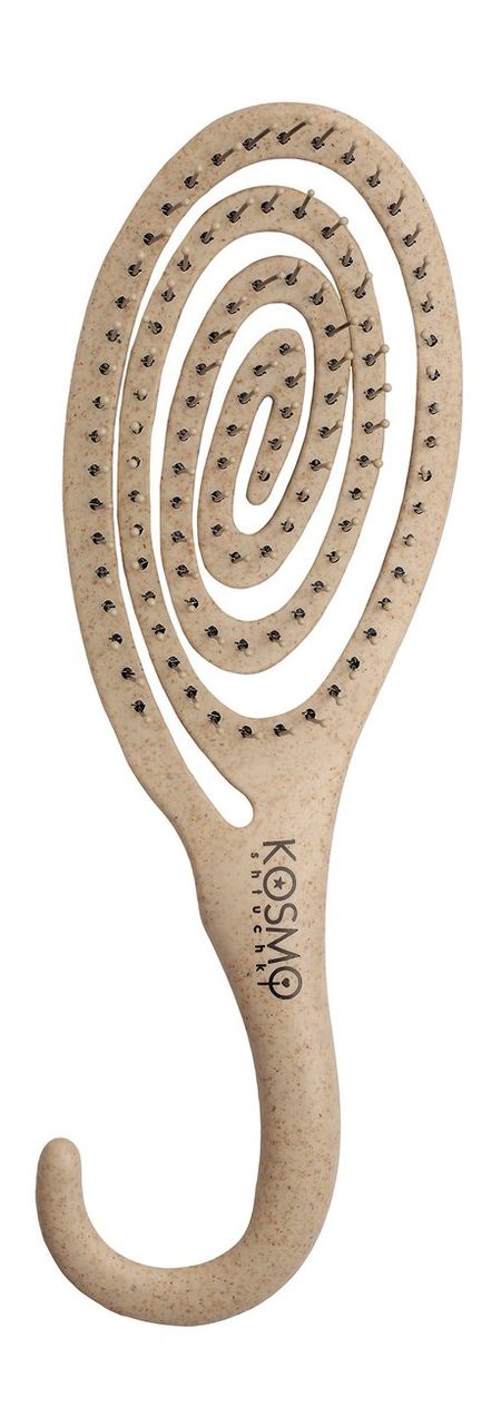 Kosmoshtuchki Comb with Hook Bio Beige для honda crv breeze 2012 2022 съемная установка из углеродного волокна корпус зеркала заднего вида установка левого руля