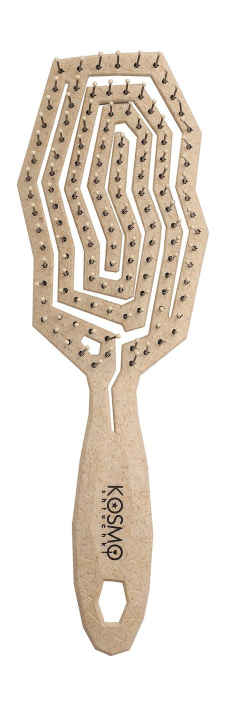 Kosmoshtuchki Geometry Comb Bio Beige сменная крышка для бокового зеркала заднего вида крышка для volkswagen vw cc eos passat scirocco beetle bora корпус из углеродного волокна с помощью