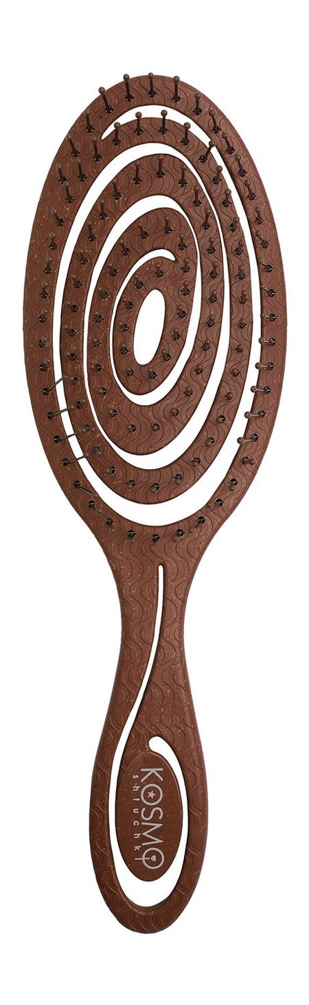 Kosmoshtuchki Spiral Comb Bio Brown сменная крышка для бокового зеркала заднего вида крышка для volkswagen vw cc eos passat scirocco beetle bora корпус из углеродного волокна с помощью