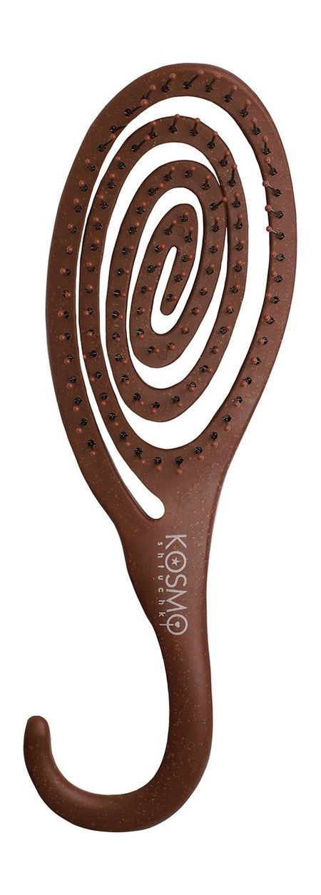 Kosmoshtuchki Comb with Hook Bio Brown