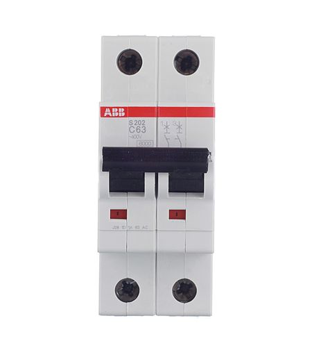 Автоматический выключатель модульный ABB S202 2P 63А тип C 6 кА 400 В (2CDS252001R0634) елена владимировна колесникова форма величина рабочая тетрадь для 3 5 лет с наклейками