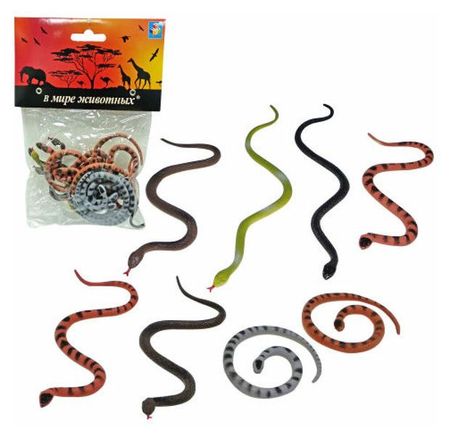 Игровой набор 1TOY В мире животных змеи