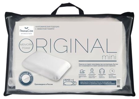Подушка Столица Текстиля Original mini анатомическая, 35х55 см