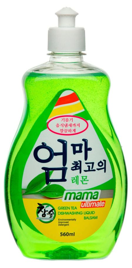 Бальзам для мытья посуды Mama Ultimate Зеленый чай, 560 мл