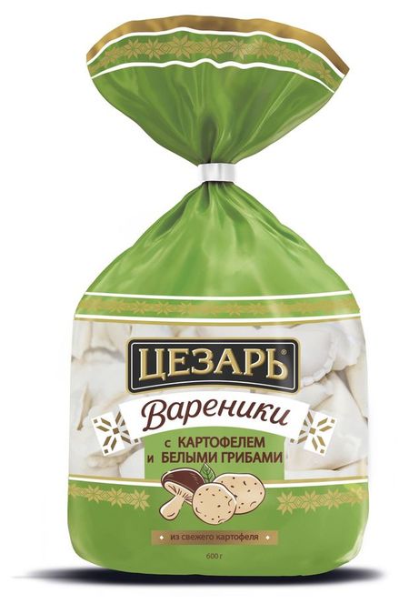 Вареники сытные Цезарь с картофелем и белыми грибами, 600 г