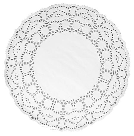 Салфетки ажурные одноразовые белые 50листов, 26 см