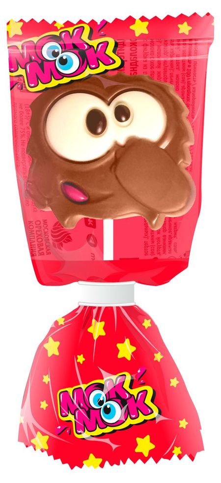 Кондитерское изделие из глазури МОК-МОК Шоколадная фигурка с печеньем, 24 г