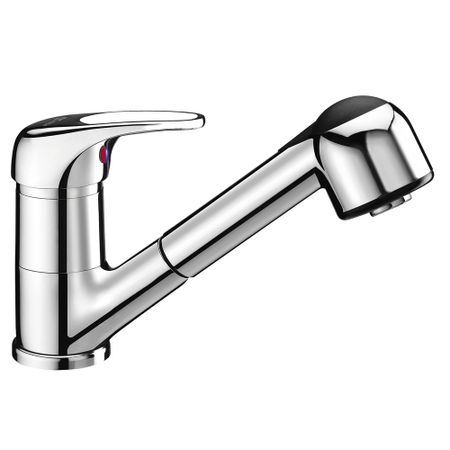 Смеситель для кухни WasserKraft хром с вытяжной лейкой однорычажный (6365)