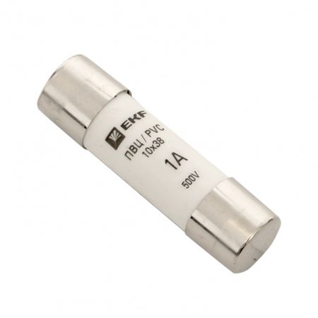 Вставка плавкая EKF ПВЦ 2P 1А 50 кА 500 В цилиндрическая (20 шт.) (pvc-10х38-1)