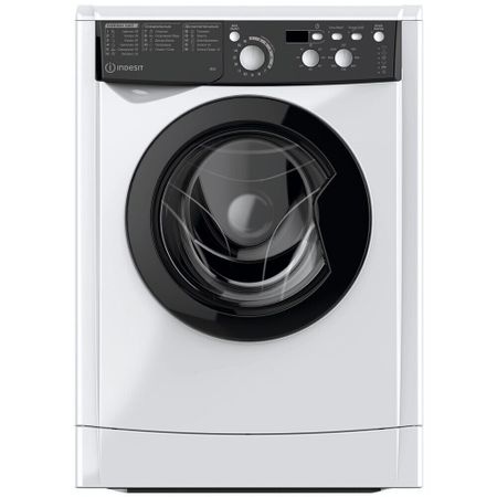 Стиральная машина Indesit EWUD 4105 BK CIS белая onevan бесщеточная шлифовальная машина 2000 вт