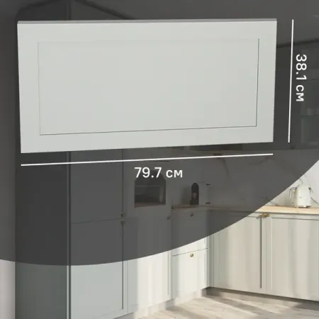 Фасад кухонного шкафа Кинель 79.7x38.1 см KONSENSA массив дерева цвет серо-зеленый полупроводниковый замок для ящика с отпечатками пальцев умный замок для домашнего офиса шкафа