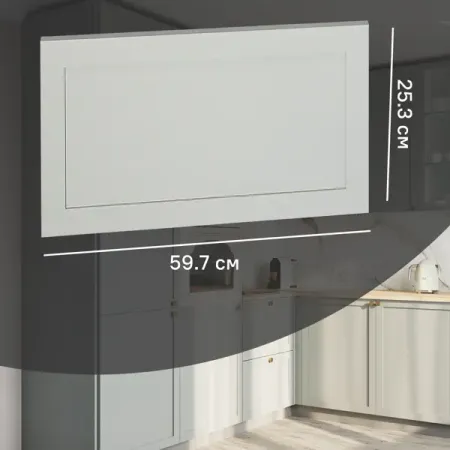 Фасад кухонного шкафа Кинель 59.7x25.3 см KONSENSA массив дерева цвет серо-зеленый полупроводниковый замок для ящика с отпечатками пальцев умный замок для домашнего офиса шкафа