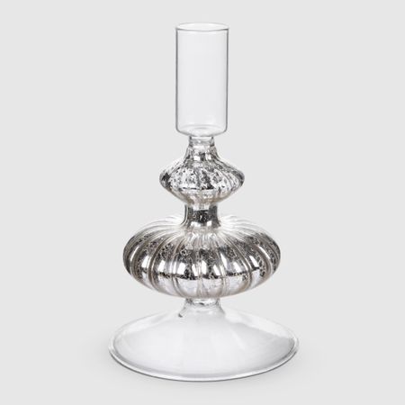 Подсвечник Yancheng Shiny прозрачный 8,9х8,9х16,5 см