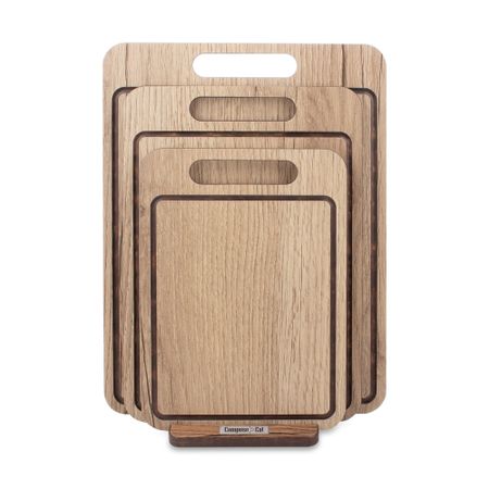 Набор из 3-х разделочных досок ComposeEat на подставке дуб натуральный