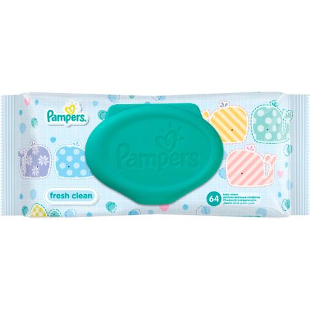 Салфетки влажные Pampers Fresh Clean 64 шт