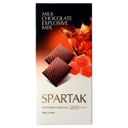 Шоколад Спартак молочный взрывной микс 95 г
