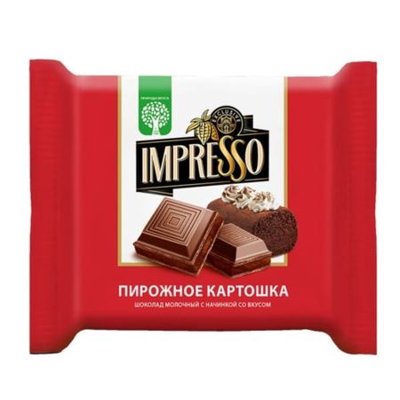 Шоколад Impresso молочный, вкус картошка 75 г