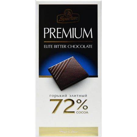 Шоколад Спартак горький элитный 72%, 95 г