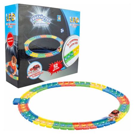 Трек гибкий 1TOY LED, 52 детали