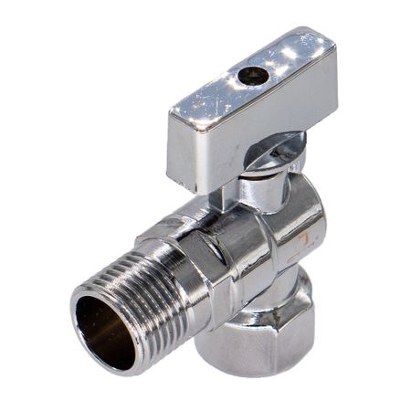 Кран шаровой латунный СТМ 1/2 ВР(г) х 1/2 НР(ш) к бытовой технике бабочка с отражателем угловой (CAMF1212) кнопки для угловой шлифовальной машины